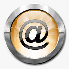 Arroba - Icono Email Naranja Png, Transparent Png, Free Download