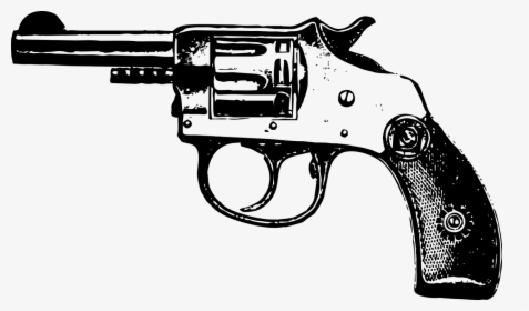 Revolver Handgun Western Free Picture - Vintage Gun Logo Png, Transparent Png, Free Download