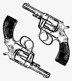 Guns Revolver Two Free Picture - Revolver Clip Art, HD Png Download, Free Download