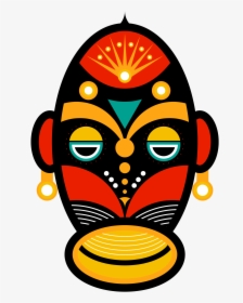 Transparent African Mask Png - Tribal African Mask Designs, Png Download, Free Download