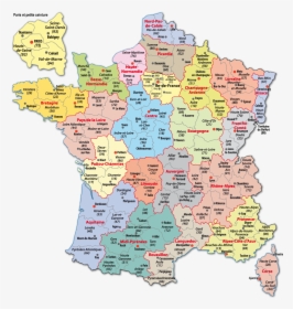 Carte France-webcams - French Departments, HD Png Download, Free Download