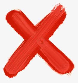 X No Negative Dont Forbidden Private Closed Ex Cross - Red X Paint Png, Transparent Png, Free Download
