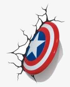 Transparent Os Vingadores Png - Captain America Shield Wall Painting, Png Download, Free Download