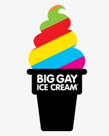 Transparent Ice Cream Shop Clipart - Big Gay Ice Cream Logo Transparent, HD Png Download, Free Download