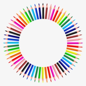 Circle Of Pencils Png, Transparent Png, Free Download