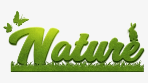 #ftestickers #text #typography #wordart #nature #green - Nature Text Png For Picsart, Transparent Png, Free Download
