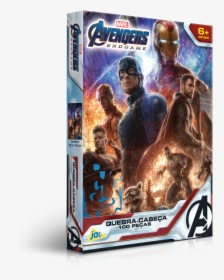 Quebra-cabeça Os Vingadores 100 Peças - Marvel Studios Movie Magazine Avengers Endgame, HD Png Download, Free Download