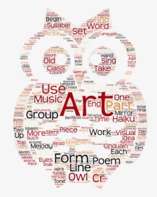 Owl Word Art - Poetry Word Art, HD Png Download, Free Download