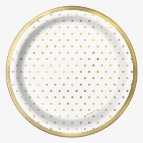 Elegant Gold Dots Paper Plates Small - Circle, HD Png Download, Free Download