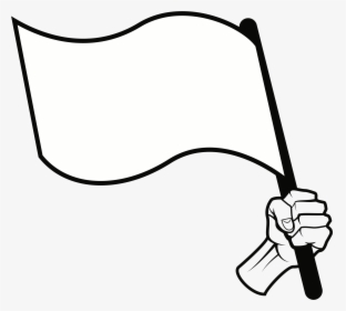 Transparent White Flag Png - Black And White Flag Clipart, Png Download, Free Download