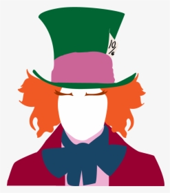 The Mad Hatter Alice"s Adventures In Wonderland Silhouette - Alice In Wonderland Mad Hatter Clipart, HD Png Download, Free Download