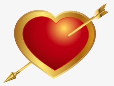 Clip Art Heart With Arrow Png, Transparent Png, Free Download
