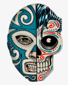 #mascara #luchalibremexicana #luchador #mexico #diademuertos - Máscaras De Lucha Libre Mexicana, HD Png Download, Free Download