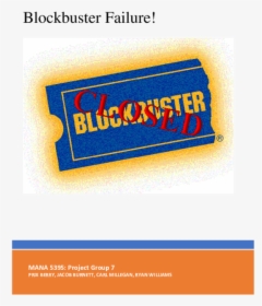 Blockbuster, HD Png Download, Free Download