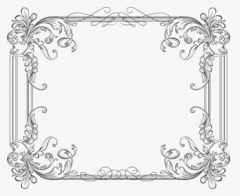 Vintage Ornaments Frame Branches Png Transparent Background - Silver Frames For Wedding, Png Download, Free Download