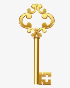 Gold Key Png Clip Art - Transparent Background Key Clipart, Png Download, Free Download