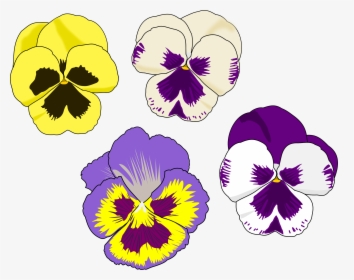 Transparent Alice In Wonderland Clipart - Pansy Flower Clip Art, HD Png Download, Free Download