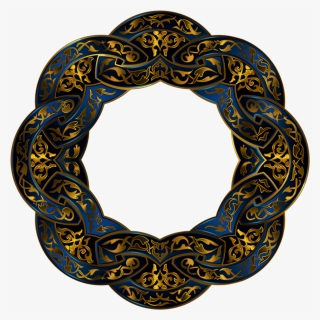 Clip Art Islamic Round Frame Ornament - Frames Png Islamic, Transparent Png, Free Download