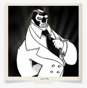 Daily Mobster Sketchbookjack Lucca Lucha Libre Luchador - Cartoon, HD Png Download, Free Download