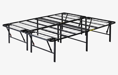 White Frame Png File Metal, 18 High Profile Foldable Steel Bed Frame Queen