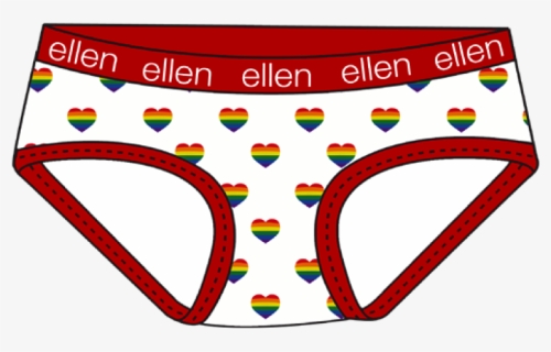 Ellen Show Rainbow Heart Girls Underwear - Underwear Rainbow Png, Transparent Png, Free Download