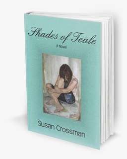 Shades Of Teale Book Cover Showing A Young Woman Curled - Girl, HD Png Download, Free Download