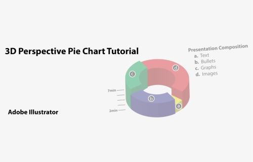 3d Pie Chart In Illustrator - 3d Logo Tutorial, HD Png Download, Free Download
