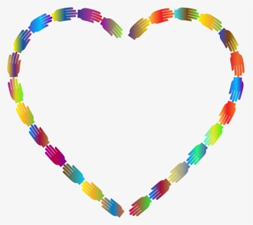Helping Hands Heart Prismatic - Clip Art, HD Png Download, Free Download