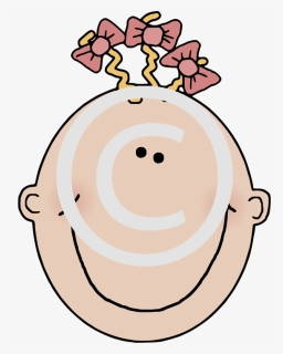 Clipart Baby Girl Face, HD Png Download, Free Download