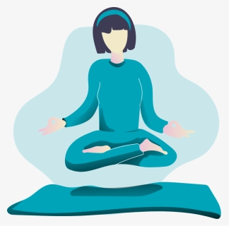 Yoga -01 - Onboarding Screen Meditate, HD Png Download, Free Download
