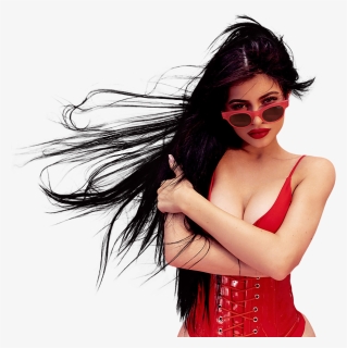 Kylie Jenner, Kylie, And Red Image - Cat Eye Red Sunglasses, HD Png Download, Free Download