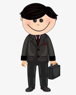 Black Hair, Male Executive, Ceo, President, Business - Illustration, HD Png Download, Free Download