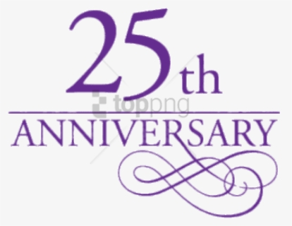 Free Png 25th Anniversary Purple Letters Png Image - Lavender, Transparent Png, Free Download