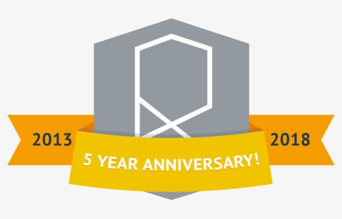 5 Year Anniversary Png - Logo Celebration Of 5 Years, Transparent Png, Free Download