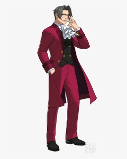 Ace Attorney Dual Destinies Miles Edgeworth, HD Png Download, Free Download