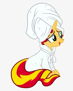 Towel Vector Spa - My Little Pony Sunset Shimmer Looking, HD Png Download, Free Download
