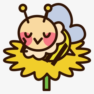 Honey Bee Insect Clipart - 卡通 可愛 蜜蜂, HD Png Download, Free Download