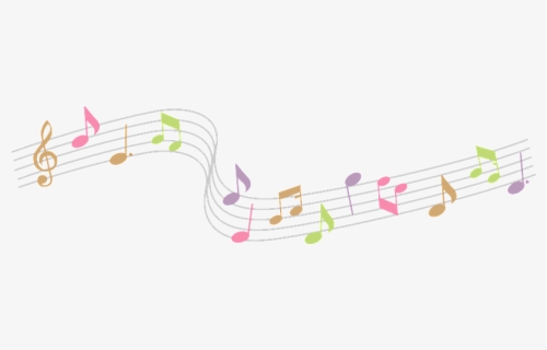 Musical Notes Clipart - Flowing Musical Notes Png, Transparent Png, Free Download