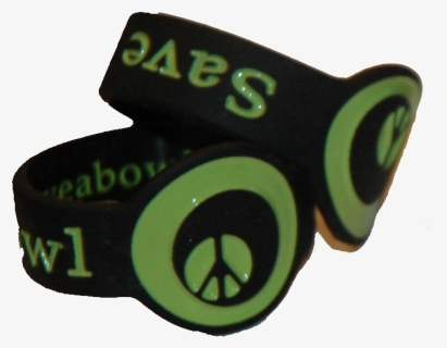 2 Pack Black Green Peace Bowl Savers For Glass Smoking, - Wristband, HD Png Download, Free Download