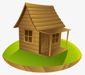House Log Cabin Cottage Drawing - Рисунок Домик, HD Png Download, Free Download