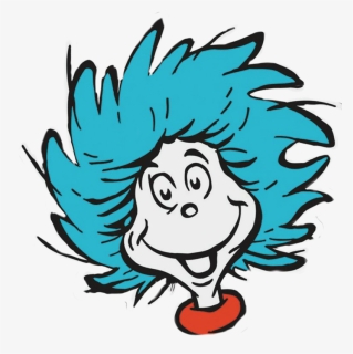 #thing1 #thing2 #seuss - Thing One And Thing Two Heads, HD Png Download, Free Download