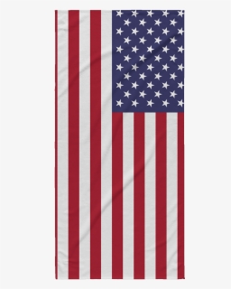 Towel Transparent Beach - American Flag, HD Png Download, Free Download