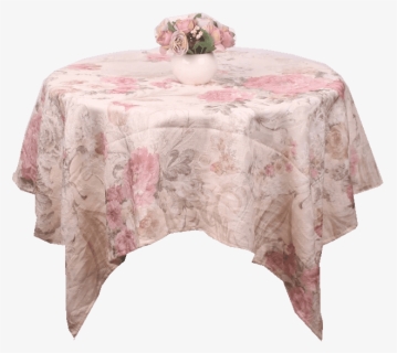 Vintage Floral Table Cloth Overlay - Tablecloth, HD Png Download, Free Download