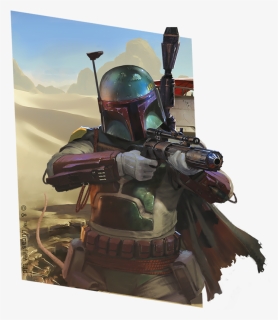 Shooting Boba Fett Flying, HD Png Download, Free Download