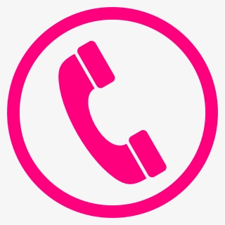 Pink Telephone Clipart - Telephone Icon Purple, HD Png Download, Free Download
