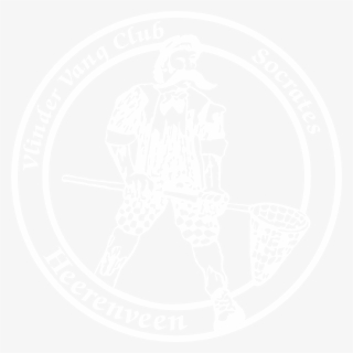 Vlinder Vang Club Socrates Logo Black And White - Hockey Puck, HD Png Download, Free Download