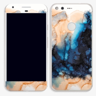 Blue & Orange Colour Splash Skin Pixel - Iphone, HD Png Download, Free Download