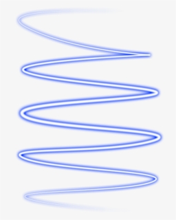 Blue Neon Spiral Png, Transparent Png, Free Download