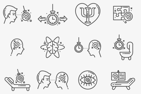 Hypnosis Icons Vector - Vector Icon Psicologia Png, Transparent Png, Free Download
