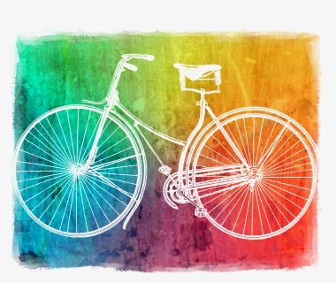 Colorful Bicycle Png, Transparent Png, Free Download